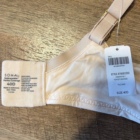 NWT Some Embraceable perfect coverage bra 40D - Picture 5 of 5